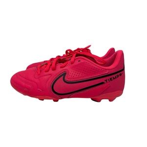 Nike Tiempo Legend 9 Soccer Shoes Nike Racer Pink & Black Girls Size 4Y